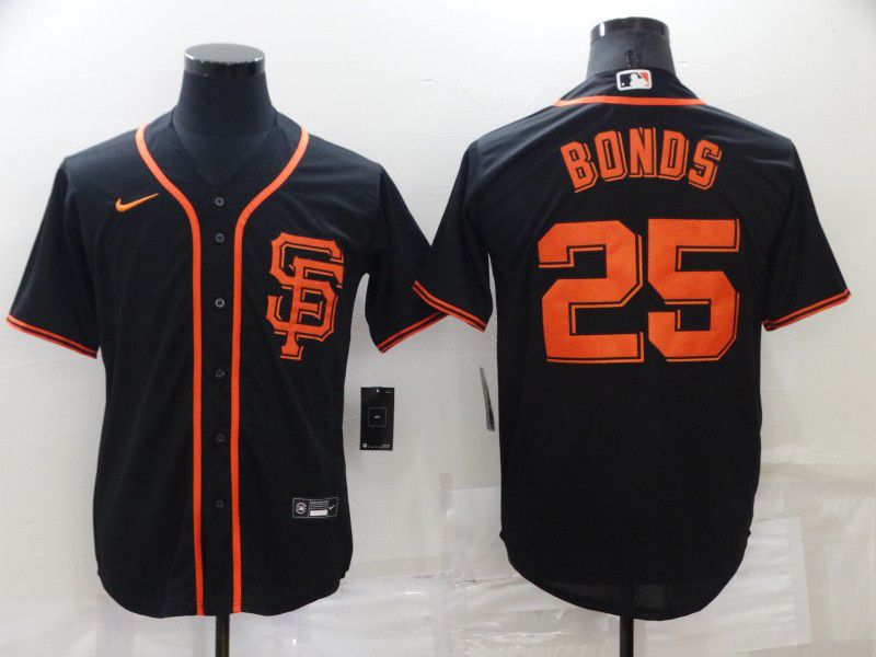 Men San Francisco Giants #25 Bonds Black Game Nike 2022 MLB Jersey->women mlb jersey->Women Jersey